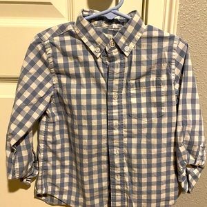 Crewcuts plaid dress shirt, size 2t